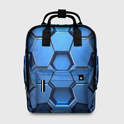 Рюкзак женский Синий бронежилет, цвет: 3D-принт