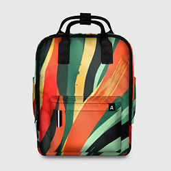 Рюкзак женский Тропическая жаркая абстракция, цвет: 3D-принт