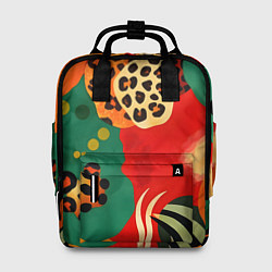 Рюкзак женский Анималистичный африканский паттерн, цвет: 3D-принт