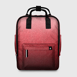 Рюкзак женский Мягкий градиент красно-розовый текстура крошка, цвет: 3D-принт