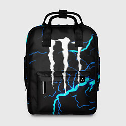 Женский рюкзак Monster energy неоновые молнии