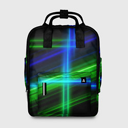 Рюкзак женский Color blue black green, цвет: 3D-принт