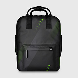 Рюкзак женский Color black green, цвет: 3D-принт