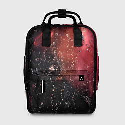 Женский рюкзак Черно-красная текстура