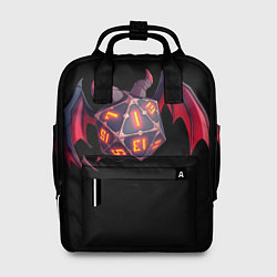 Рюкзак женский Дьявольский кубик, цвет: 3D-принт