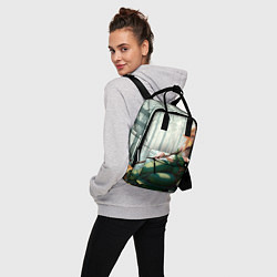 Рюкзак женский Эльфийская аниме ведьма среди черепов в мрачном ле, цвет: 3D-принт — фото 2