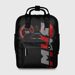 Рюкзак женский BMW спидометр и надпись, цвет: 3D-принт