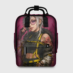 Женский рюкзак Девушка с татуировкой в очках