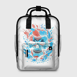 Рюкзак женский Крутой череп, цвет: 3D-принт