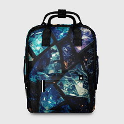 Рюкзак женский Текстура драгоценных камней, цвет: 3D-принт