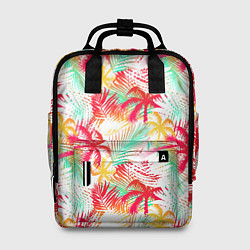 Рюкзак женский Palm red yellow, цвет: 3D-принт