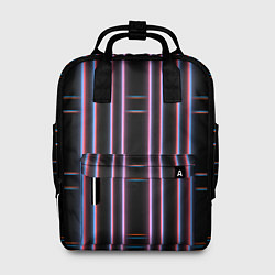 Рюкзак женский Neon red blue black, цвет: 3D-принт