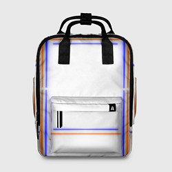 Рюкзак женский Neon white orange light blue, цвет: 3D-принт