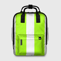 Женский рюкзак Color light green white stripes