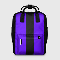 Рюкзак женский Color purple black stripes, цвет: 3D-принт