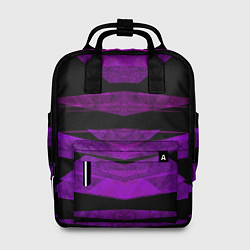 Женский рюкзак Color purple black strip