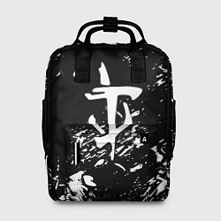 Женский рюкзак Doom белые краски штрихи