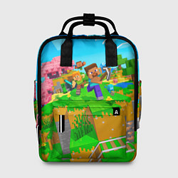 Женский рюкзак Майнкрафт - на встречу приключениям