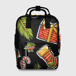 Рюкзак женский Рождественский вайб, цвет: 3D-принт