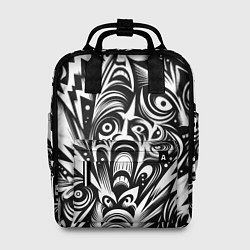 Рюкзак женский Lightnings and faces - ai art fantasy, цвет: 3D-принт