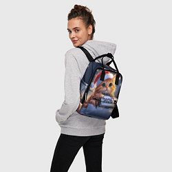 Рюкзак женский Кот который ждет новый год, цвет: 3D-принт — фото 2