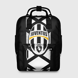 Рюкзак женский Ювентус геометрия полосы линии, цвет: 3D-принт