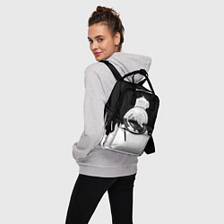 Рюкзак женский Реал Мадрид огонь белый, цвет: 3D-принт — фото 2