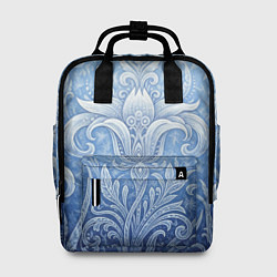 Женский рюкзак Ледяной цветочный орнамент