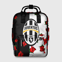 Рюкзак женский Ювентус текстура розы, цвет: 3D-принт