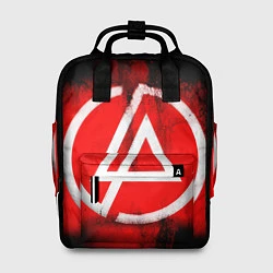 Рюкзак женский Linkin Park: Red style, цвет: 3D-принт