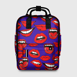Рюкзак женский Губы, цвет: 3D-принт