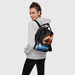Рюкзак женский Метеориты, цвет: 3D-принт — фото 2