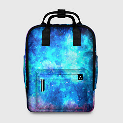 Рюкзак женский Голубая вселенная, цвет: 3D-принт