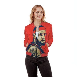 Бомбер женский LeBron James, цвет: 3D-красный — фото 2