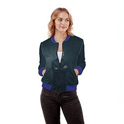 Бомбер женский Доктор в рубашке, цвет: 3D-синий — фото 2