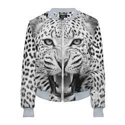 Бомбер женский Белый леопард, цвет: 3D-меланж