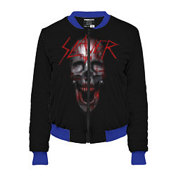 Бомбер женский Slayer: Wild Skull, цвет: 3D-синий