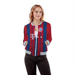 Бомбер женский Bayern FC: Original 2018, цвет: 3D-меланж — фото 2
