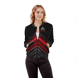 Бомбер женский Citroen: Red sport, цвет: 3D-черный — фото 2