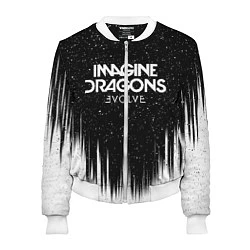 Бомбер женский IMAGINE DRAGONS, цвет: 3D-белый