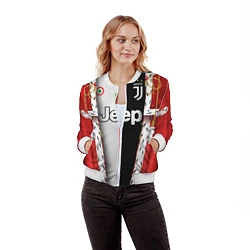 Бомбер женский King Juventus, цвет: 3D-белый — фото 2
