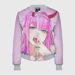 Бомбер женский Ahegao, цвет: 3D-меланж