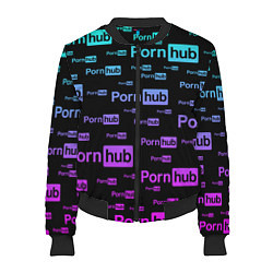 Бомбер женский PornHub, цвет: 3D-черный