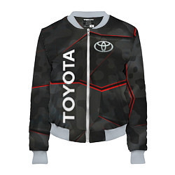 Бомбер женский Toyota sport auto, цвет: 3D-меланж