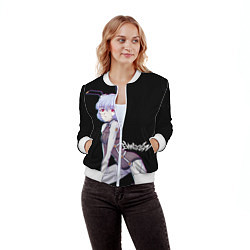 Бомбер женский Evangelion Рей Айанами, цвет: 3D-белый — фото 2