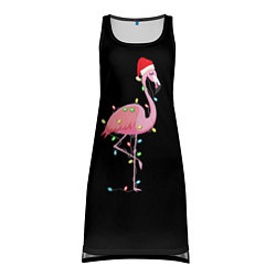 Туника женская Новогодний Фламинго, цвет: 3D-принт