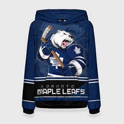 Толстовка-худи женская Toronto Maple Leafs, цвет: 3D-черный