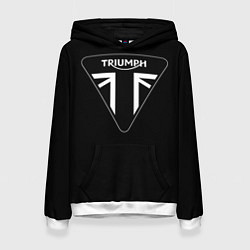 Толстовка-худи женская Triumph 4, цвет: 3D-белый