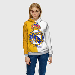 Толстовка-худи женская Real Madrid CF, цвет: 3D-меланж — фото 2