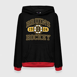 Толстовка-худи женская Boston Bruins: Est.1924, цвет: 3D-красный